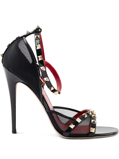 Valentino Garavani Studded-embellishment Sandals In Black