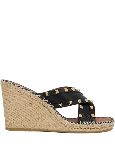 Valentino Garavani Studded Espadrilles In Multi