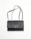 Valentino Studded Flap Shoulder Bag In Black