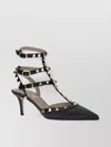 Valentino Rockstud Leather Slingback Pumps