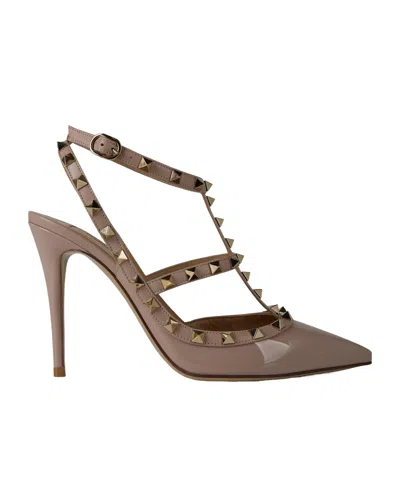 Valentino Garavani Studded High Heels In Brown