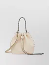 Valentino Garavani Rockstud Grainy Calfskin Bucket Bag Woman Light Ivory Uni