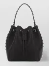 Valentino Women's Leather Rockstud Bucket Bag In Black