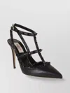 Valentino Studded Leather Decollete Pumps In Black