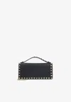 Valentino Studded Leather Shoulder Bag In Black