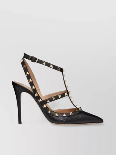 VALENTINO GARAVANI STUDDED POINTED TOE SLINGBACK PUMPS
