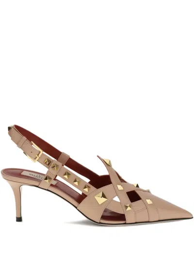 Valentino Garavani Studded Pumps In Neutral