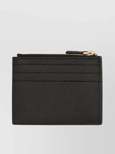 Valentino Garavani Studded Texture Wallet Gold-tone Studs