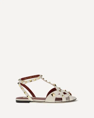 Valentino Garavani Studdy Sandals In White