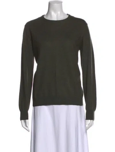 Pre-owned Valentino Studio Crew Neck Sweater In Green