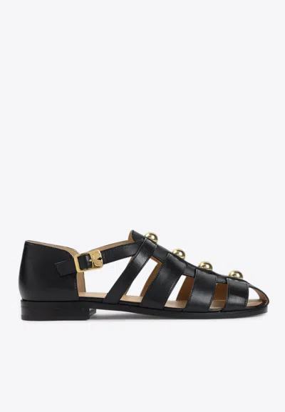 VALENTINO GARAVANI STUDSHIELD FISHERMAN SANDALS