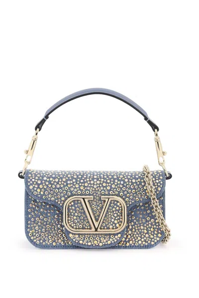 Valentino Garavani Stunning Blue Rhinestone Handbag For Women