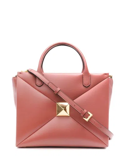 Valentino Garavani Stunning Red Roman Stud Tote Handbag For Women