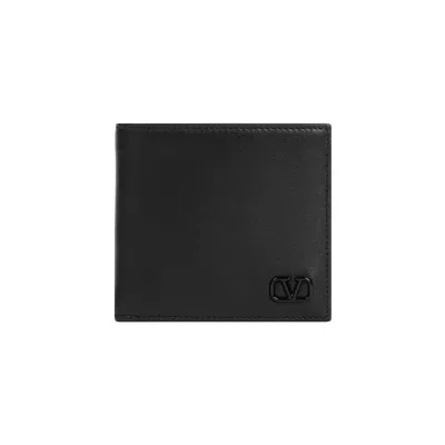 Valentino Garavani Stylish Black Leather Wallet For Men