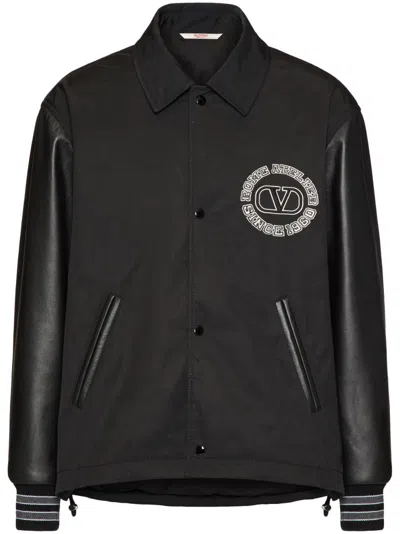 Valentino Garavani Black Polyester Blend Windbreaker