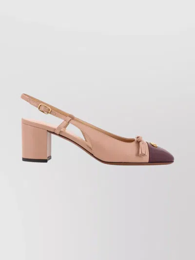 Valentino Garavani Stylish Block Heel Pumps With Tassel Detail