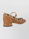 Valentino Nellcote Studded Suede Mary Jane Pumps In Brown