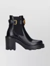 Valentino Garavani Vlogo Signature Calfskin Beatle 90mm Woman Black 42 In Black