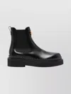 Valentino Stylish Platform Boots Featuring Elastic Panels In Black
