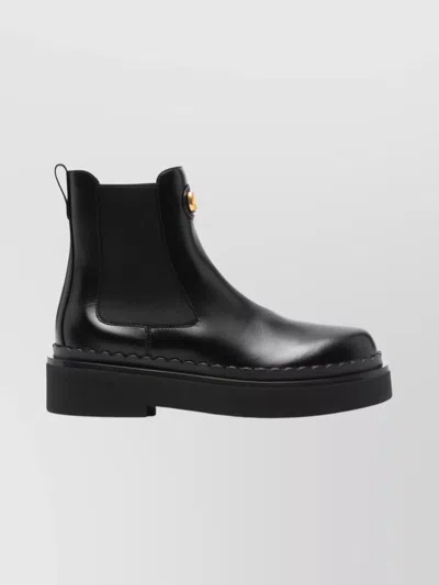 VALENTINO GARAVANI STYLISH PLATFORM BOOTS FEATURING ELASTIC PANELS