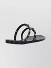 Valentino Stylish Sandals Featuring Studded Open Toe In Black