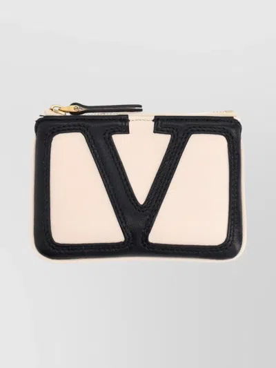 Valentino Garavani Stylish Wallet And Cardholder With Contrast Trim In Multi