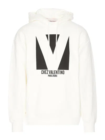 Valentino Sweatshirt Man In White
