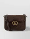 Valentino 9to5 Medium Suede Shoulder Bag