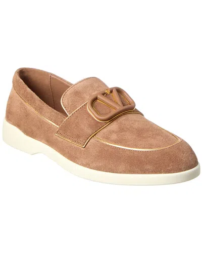 VALENTINO GARAVANI VALENTINO SUEDE & LEATHER LOAFER