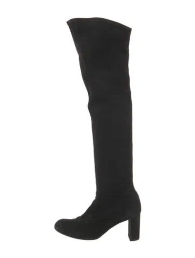 Pre-owned Valentino Garavani Suede Boots In Black