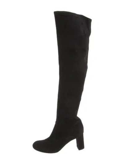 Pre-owned Valentino Garavani Suede Boots In Black