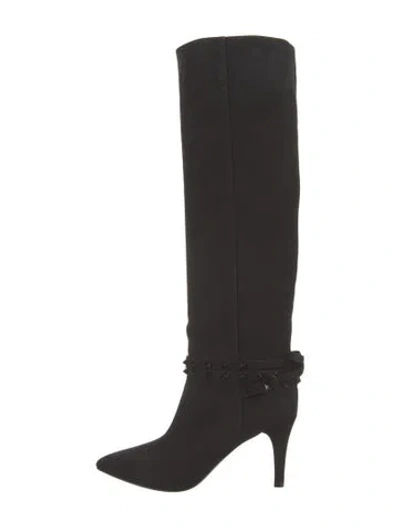 Pre-owned Valentino Garavani Suede Boots In Black