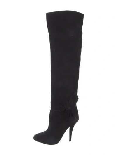 Pre-owned Valentino Garavani Suede Boots In Blue