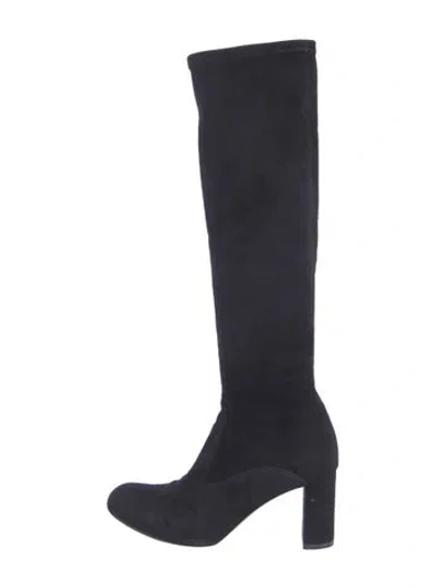 Pre-owned Valentino Garavani Suede Boots In Blue