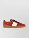 Valentino Garavani Upvillage Low Top Trainer In Split Leather And Calfskin Nappa Leather