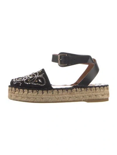 Pre-owned Valentino Garavani Suede Graphic Print Pumps In Black