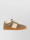 Valentino Suede High-top Sneakers Rubber Sole In Brown