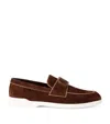 VALENTINO GARAVANI SUEDE LEISURE FLOW LOAFERS