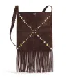 Valentino Suede Nellcote Cross-body Bag In Brown