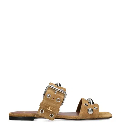 Valentino Garavani Suede Nellcôte Slides