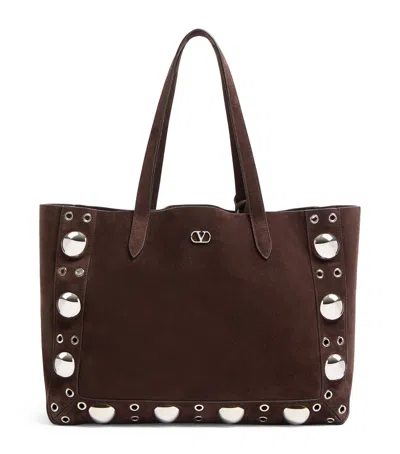 VALENTINO GARAVANI SUEDE NELLCOTE TOTE BAG
