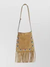 Valentino Nellcote Fringe Studded Suede Crossbody Bag