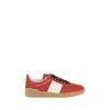 Valentino Garavani Upvillage Low Top Trainer In Split Leather And Calfskin Nappa Leather