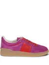 Valentino Upvillage Sneaker Low Top Nappa Calfskin In Violett