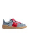 Valentino Garavani Men Upvillage Low Top Sneaker In Split Leather And Calfskin Nappa Leather