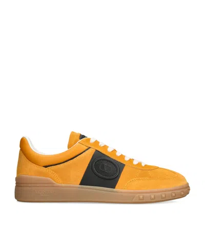 Valentino Garavani Women's Light Suede Upvillage Sneakers In Gold