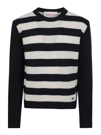 Valentino Wool And Cashmere Sweater In Dawn/brown