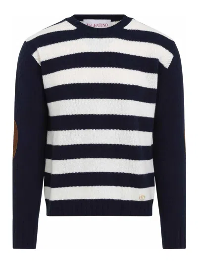 Valentino Wool And Cashmere Sweater In Dawn/brown