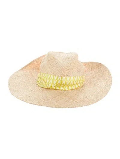 Pre-owned Valentino Garavani Sun Hat W/tags In Neutral