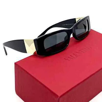 Pre-owned Valentino Sunglasses Va4104 5001/87 Authentic In Black
